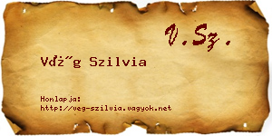 Vég Szilvia névjegykártya